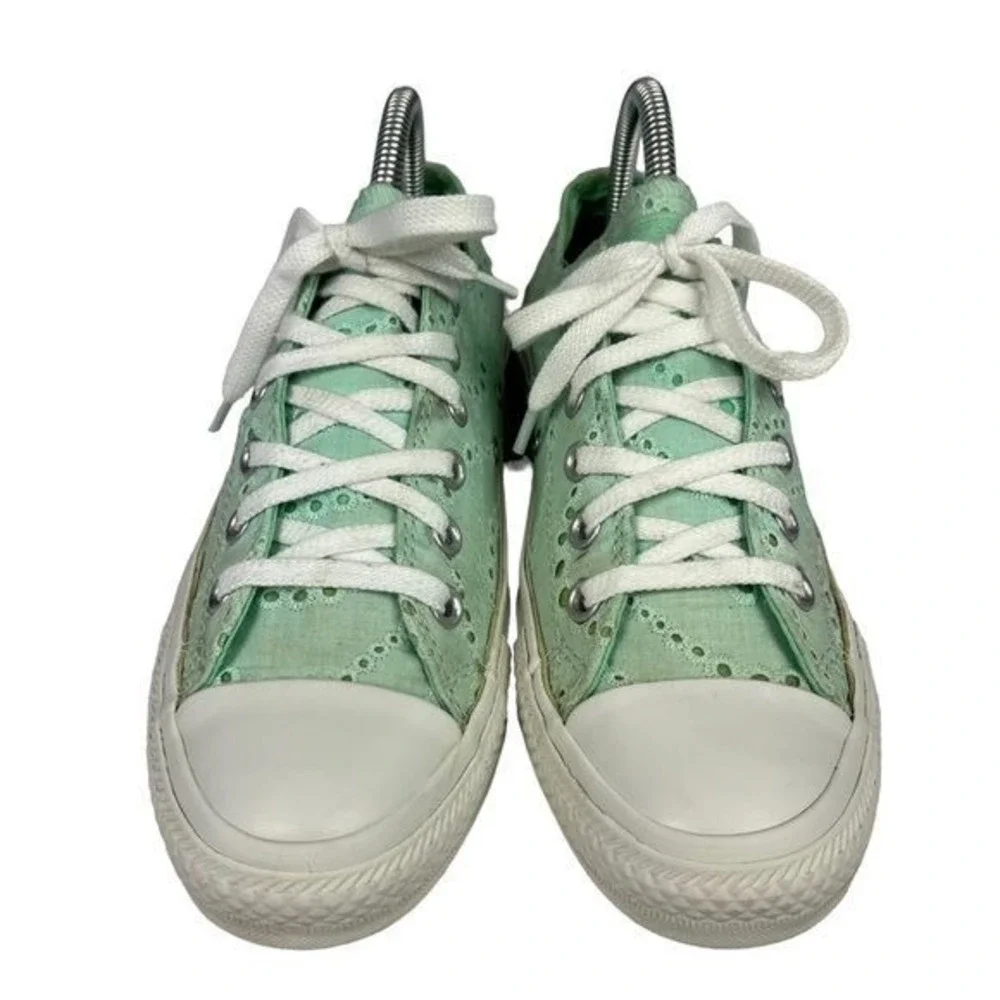 Converse Sneakers Womens 8‎ All Star Eyelet Mint Green Low Top Shoes